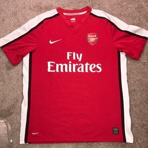 Nike Arsenal Gunners soccer jersey L